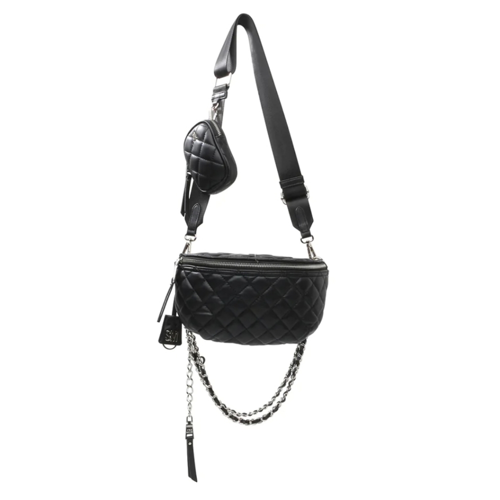 Steve Madden Neon Green Quilted Crossbody Belt Bag with Coin Pouch - Picture 10 of 10